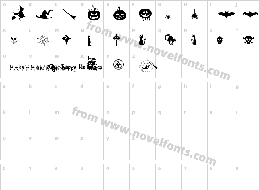 FREAKY HALLOWEENCharacter Map