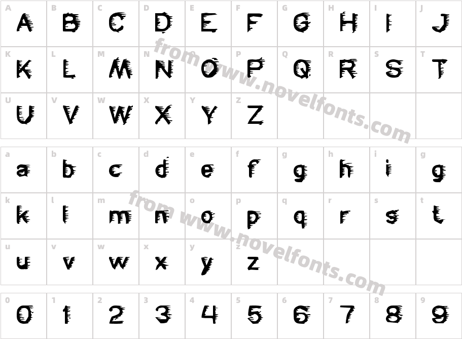 FREEZERCharacter Map