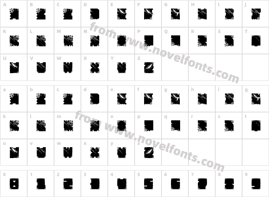 FTF Indonesiana Sans JavalloniaCharacter Map