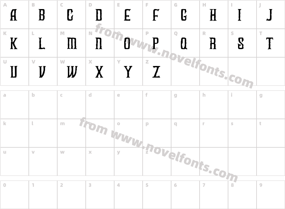 FUZZY boldCharacter Map