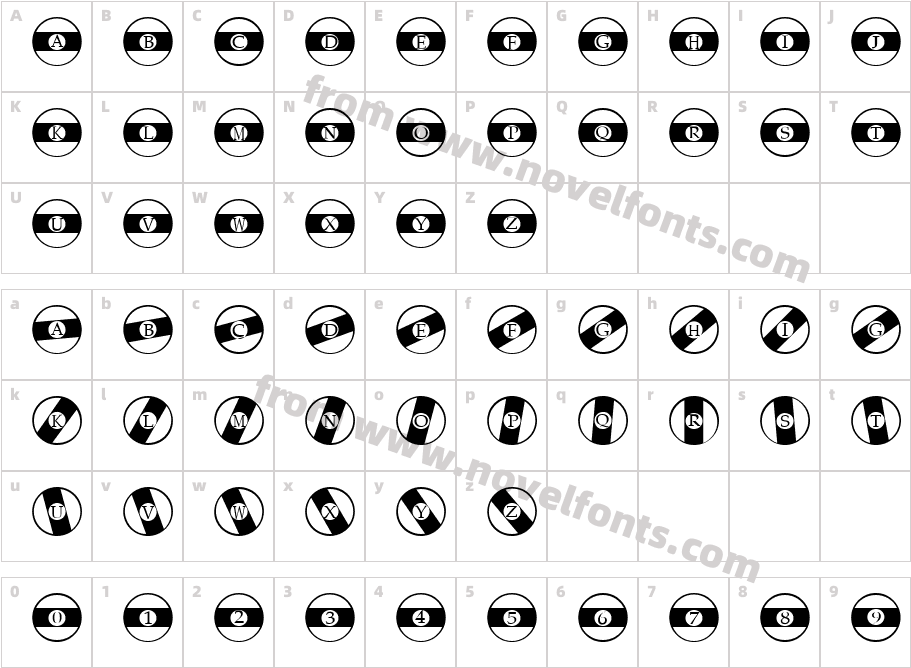 FZ BORDERS 21Character Map