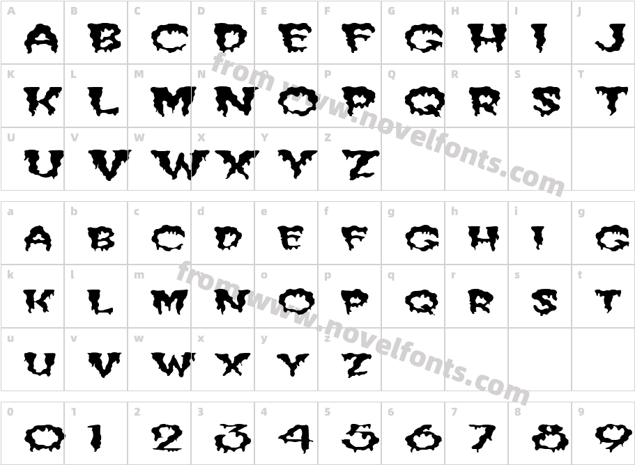 FZ UNIQUE 10 WAVEY EXCharacter Map