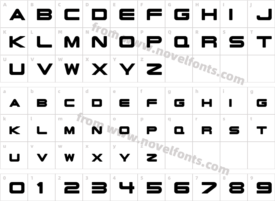 Fabula Pulse BoldCharacter Map