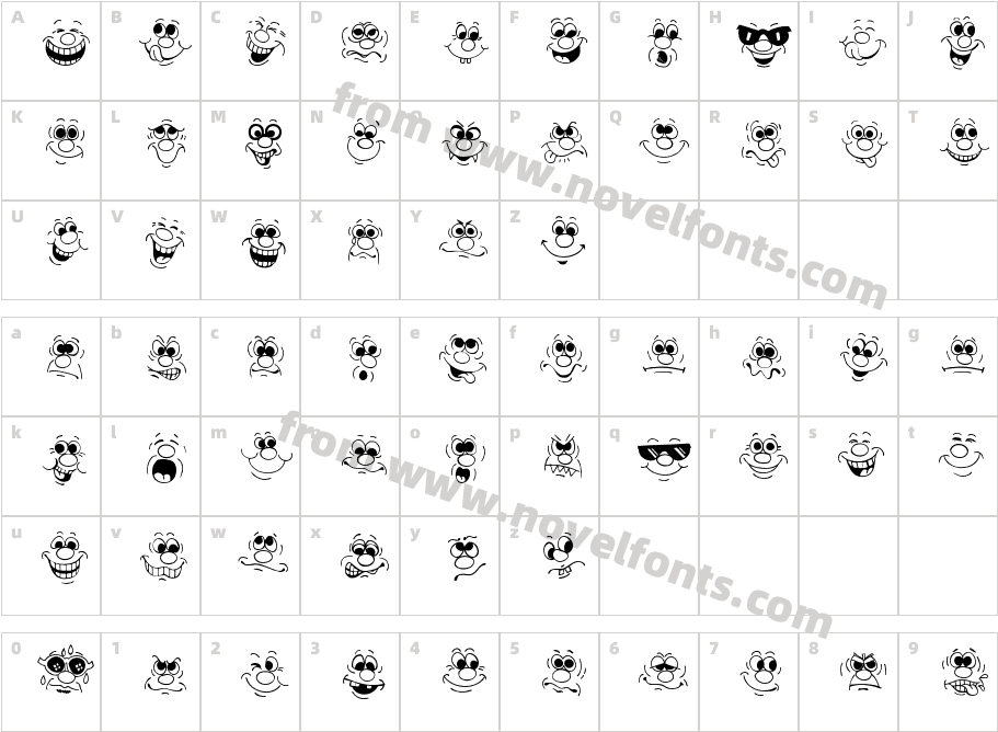 Face Off!Character Map