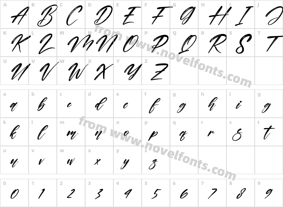 Cinderela ItalicCharacter Map