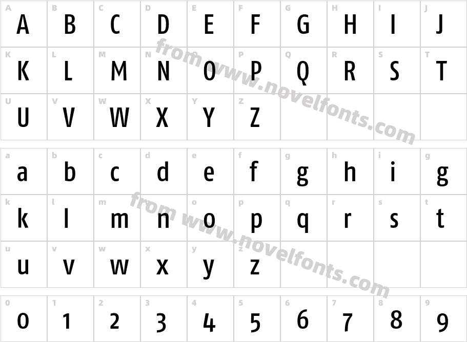 FagoCo-MediumCharacter Map