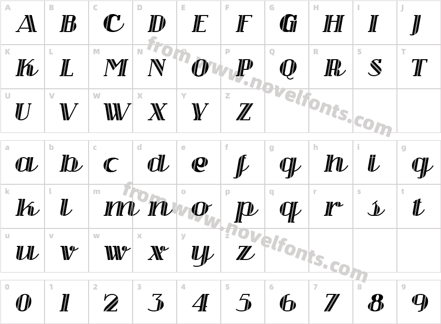 Cine Miroir NFCharacter Map