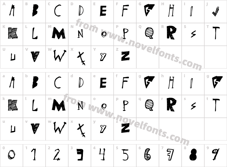 (skateboarding)Character Map