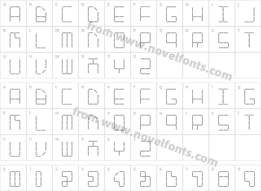 AI staplerCharacter Map