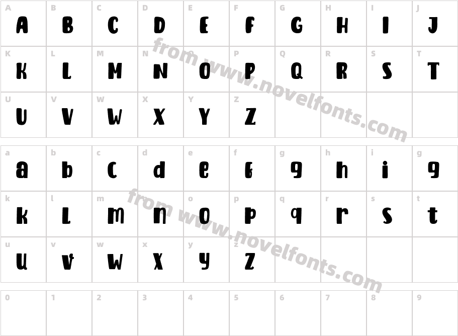 Fairdate Free RegularCharacter Map