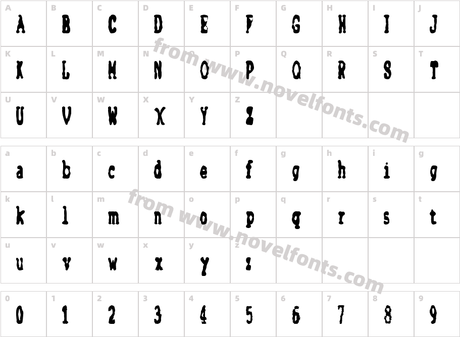 FakturCharacter Map