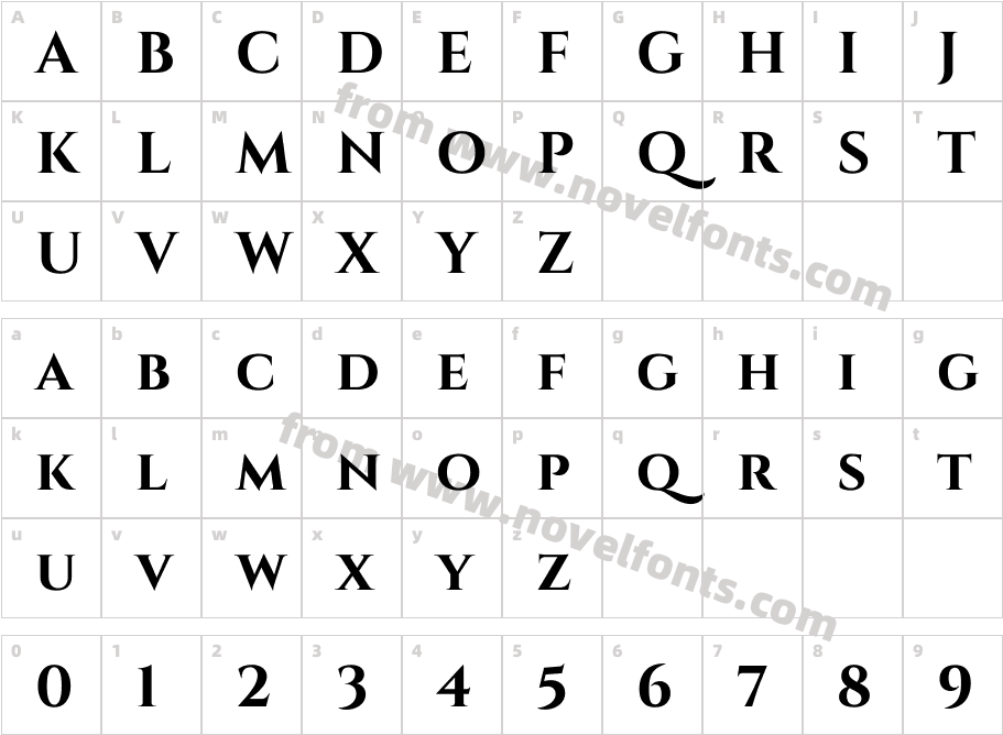 Cinzel-BoldCharacter Map