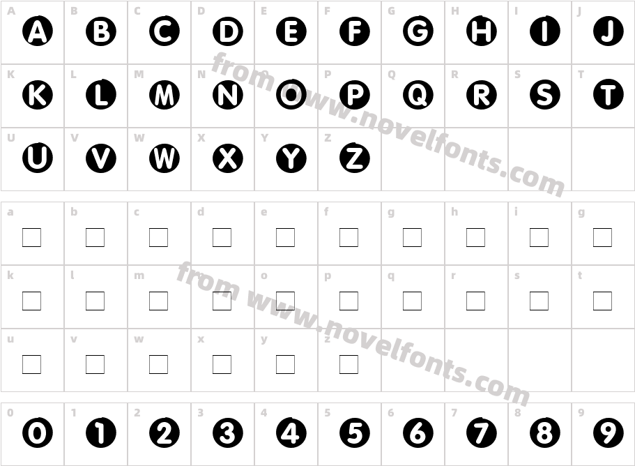 CircledCharacter Map