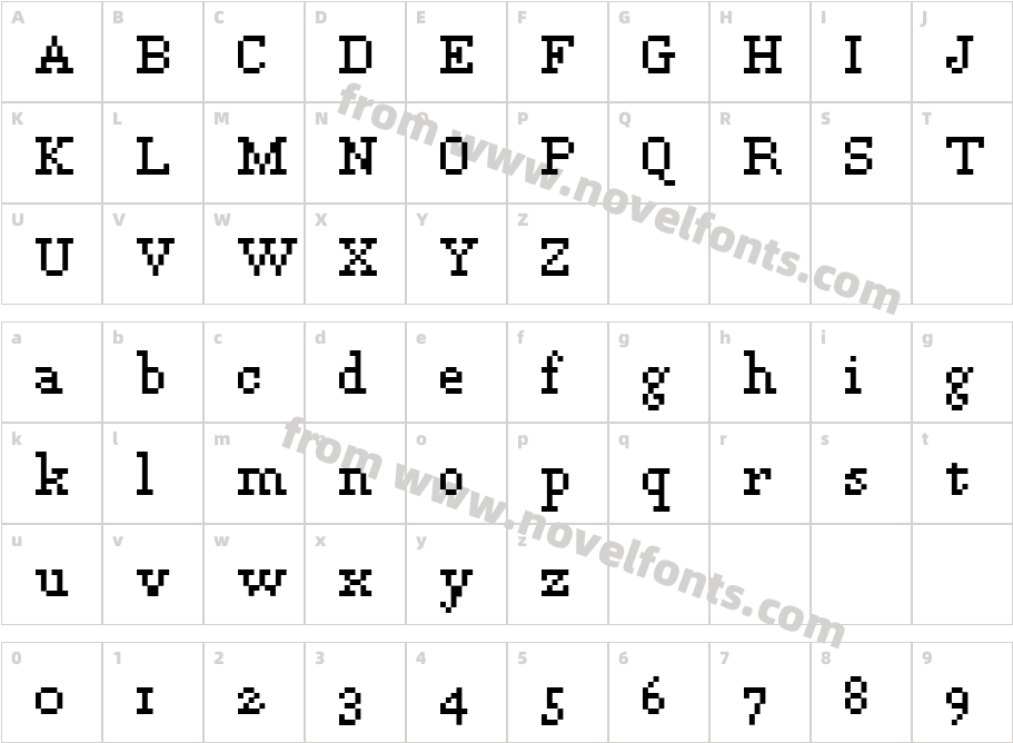 Fanda EgyptianCharacter Map