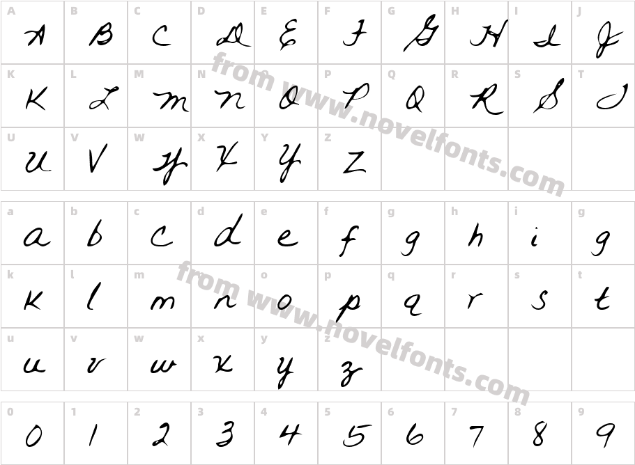 FannysHand-PlainCharacter Map