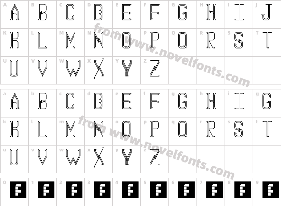 CircuitboardCharacter Map