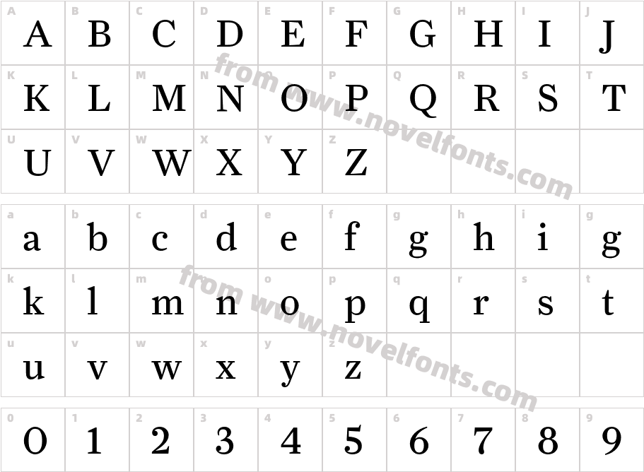 FarnhamText-RegularLFCharacter Map