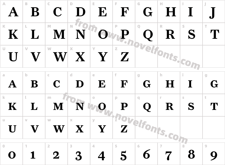 FarnhamText-SemiSCCharacter Map