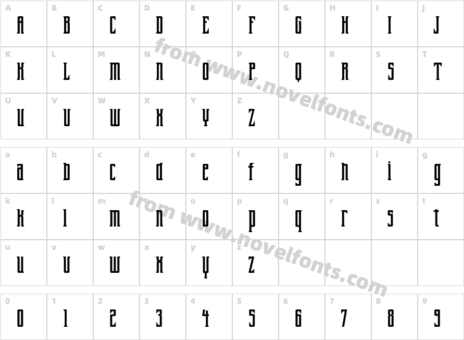 FarrierICGCharacter Map