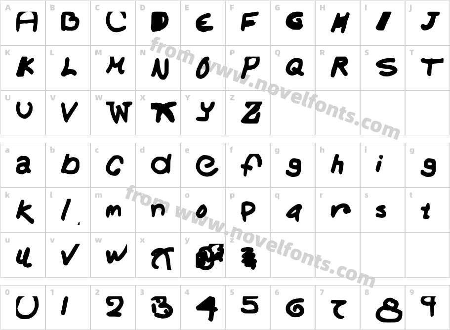 FartFace2Character Map