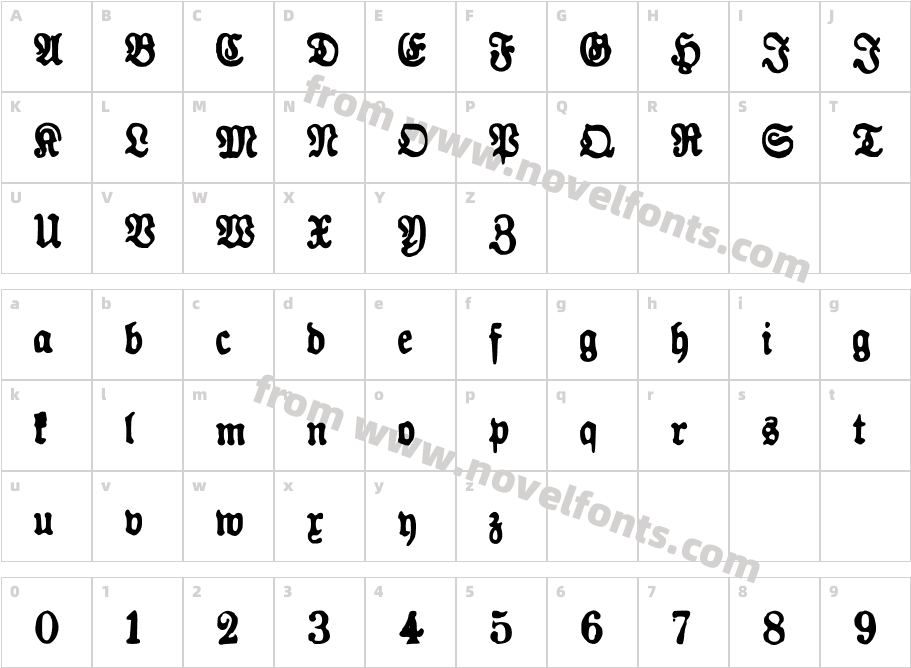 Faulmann SMPCharacter Map