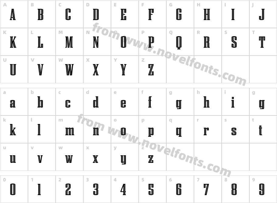 Citadel-InlineCharacter Map