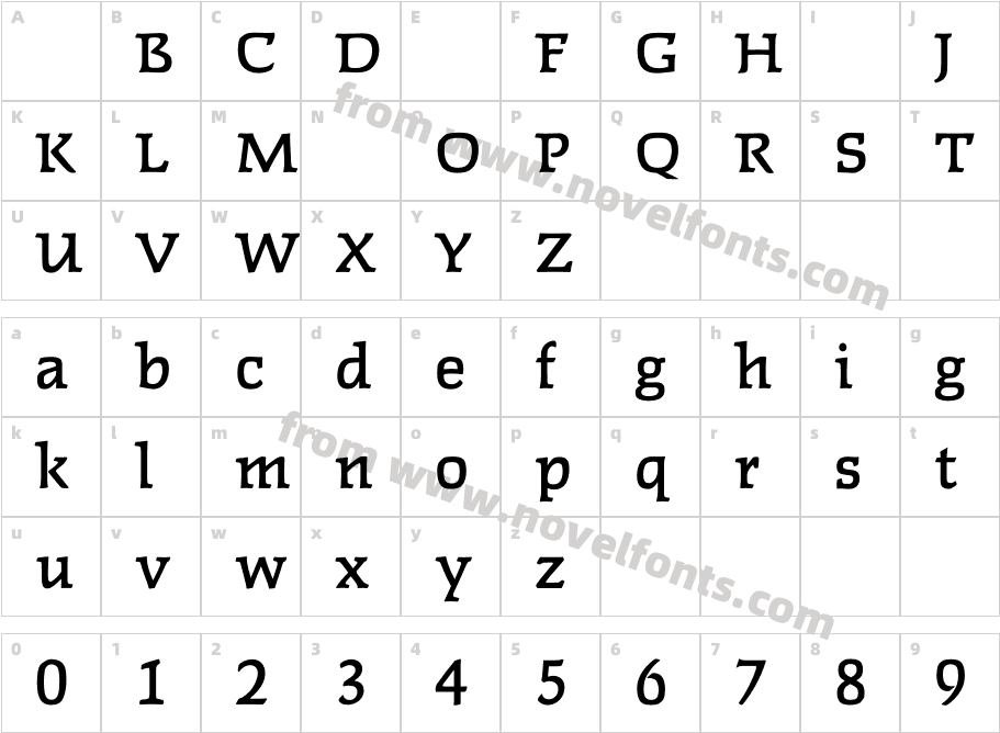 FaustMediumCharacter Map