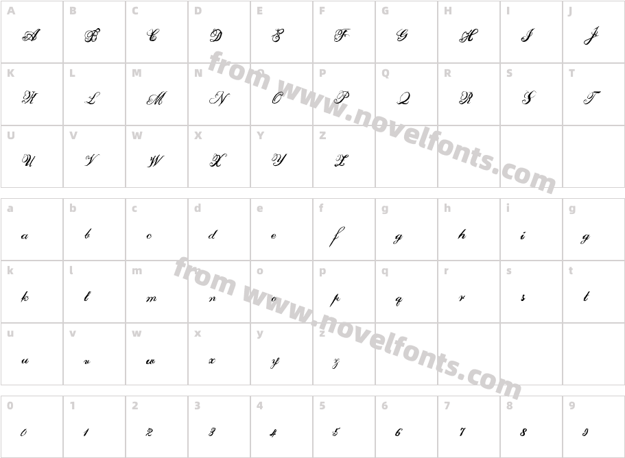 FauxAntiqueCharacter Map