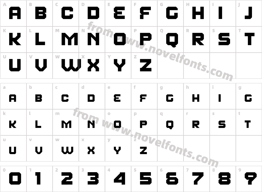 Fear Factor 'SmallCaps'Character Map