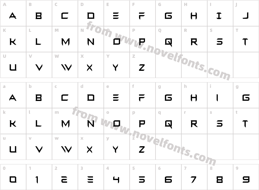 Ferret Face CondensedCharacter Map