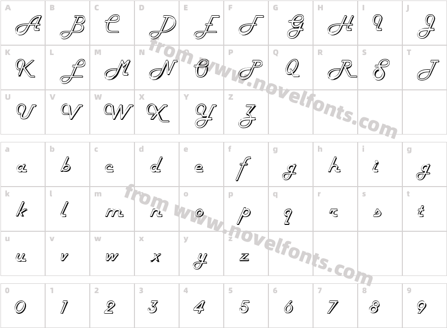 FiftiesHollowCharacter Map