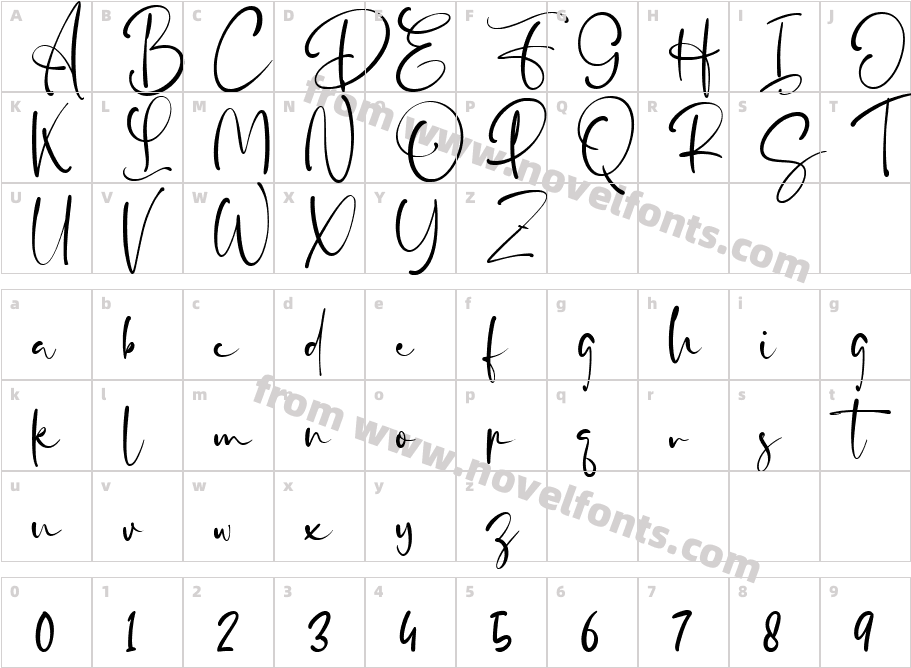 FillaflowCharacter Map