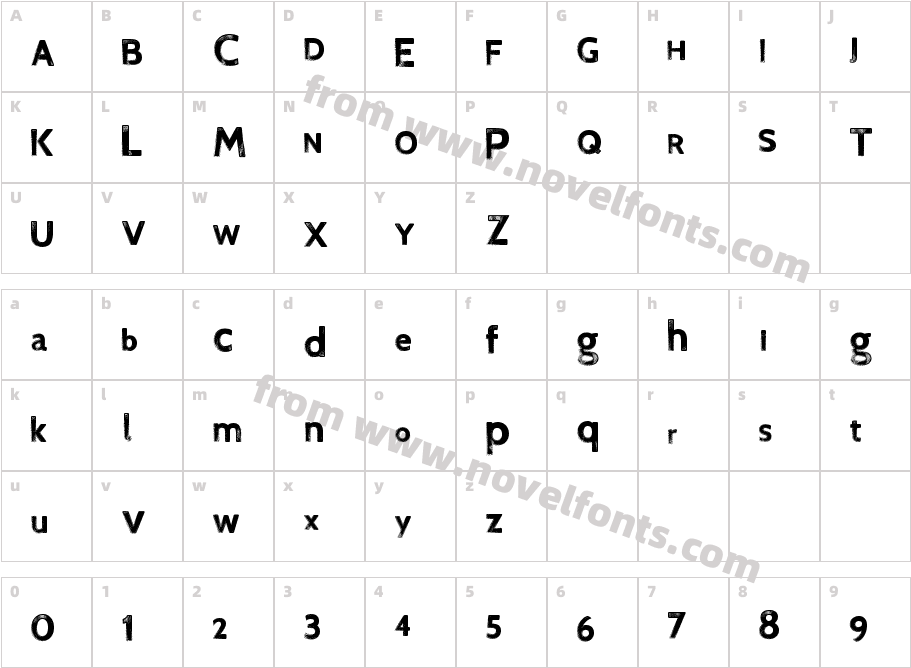 FinalReliefCharacter Map