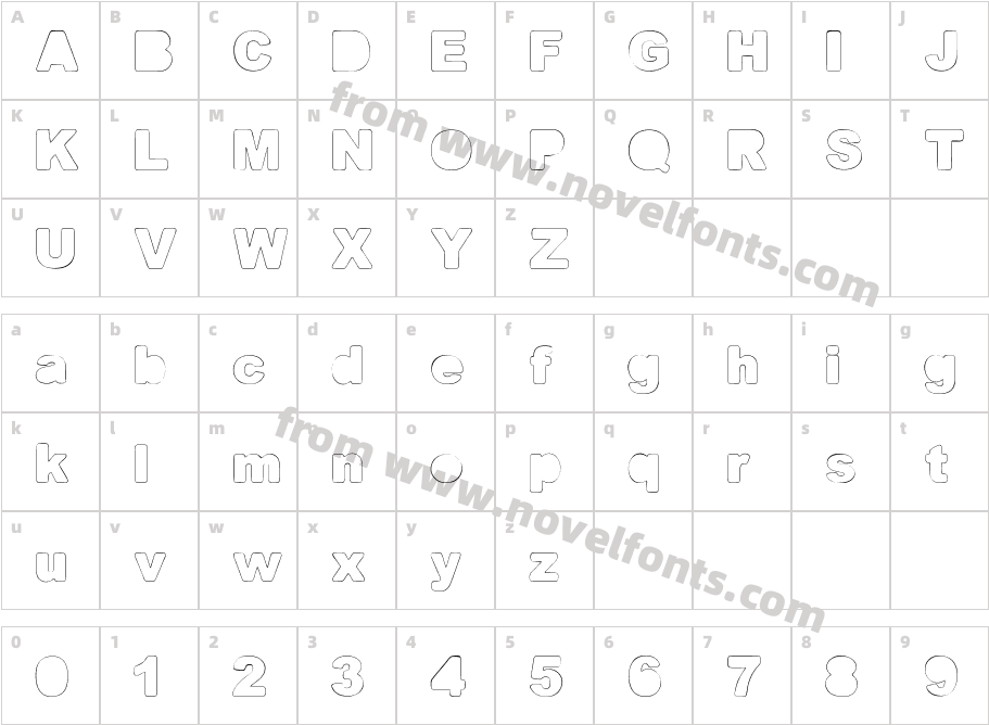 Fine HomageCharacter Map