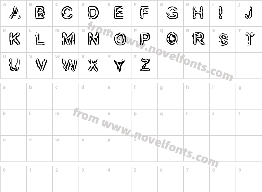 FingeredFleshCharacter Map