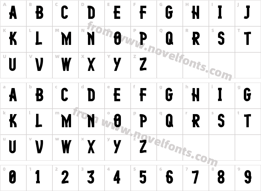 Fingerling TallCharacter Map