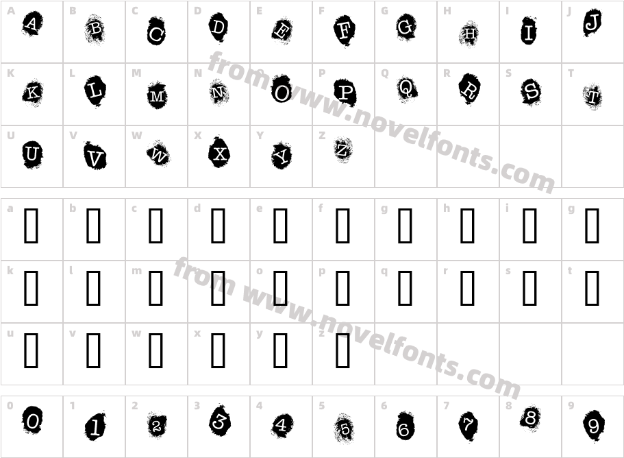 Fingerprints InsideCharacter Map