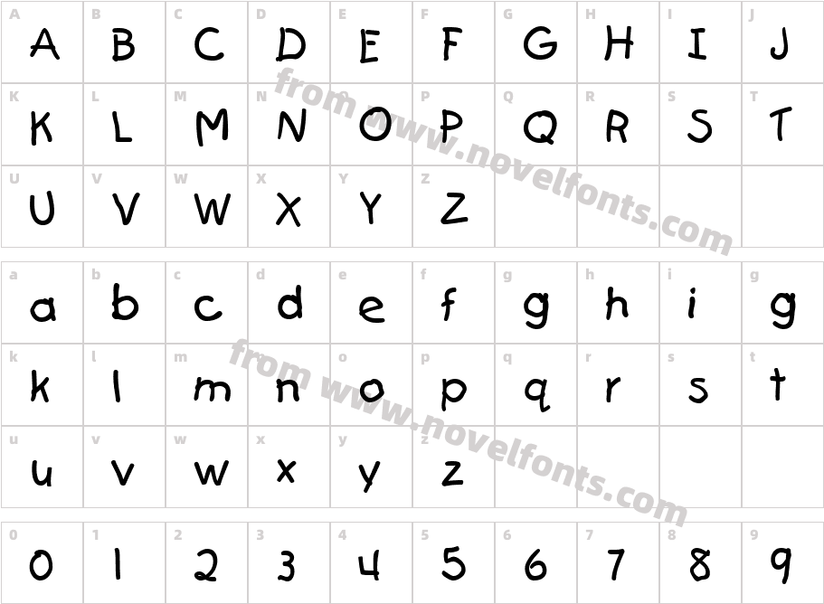 First GraderCharacter Map