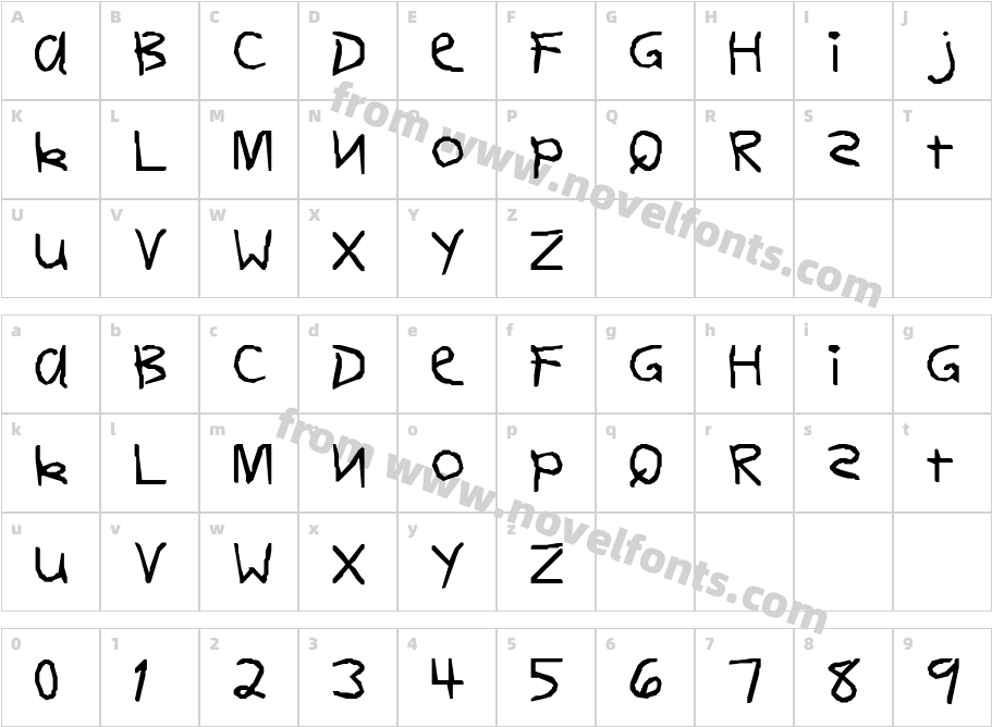 FirstGrader-NormalCharacter Map