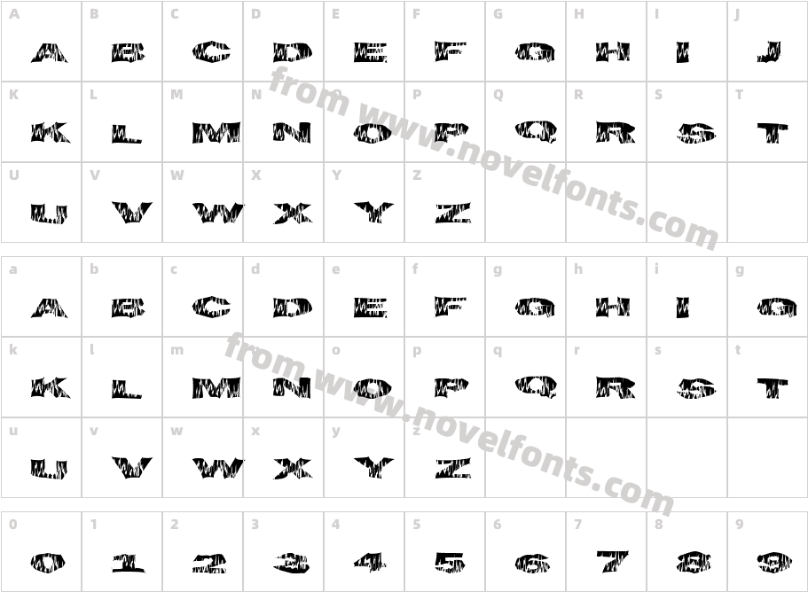 FlameTimeCharacter Map