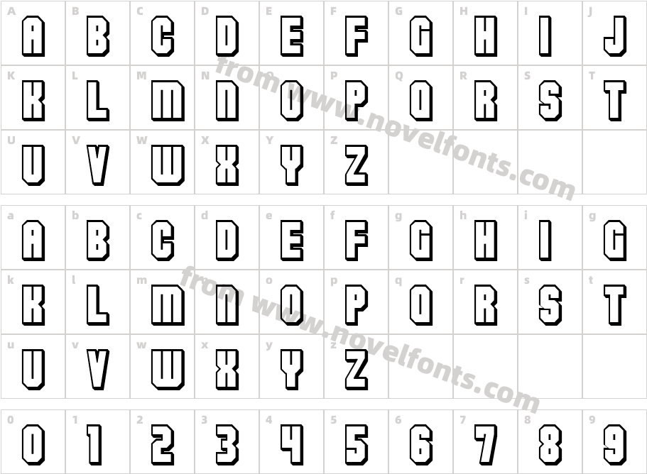 Flashback version 3Character Map