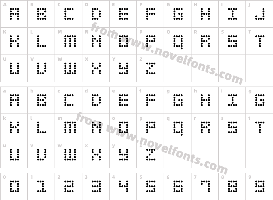 Flashing LightsCharacter Map