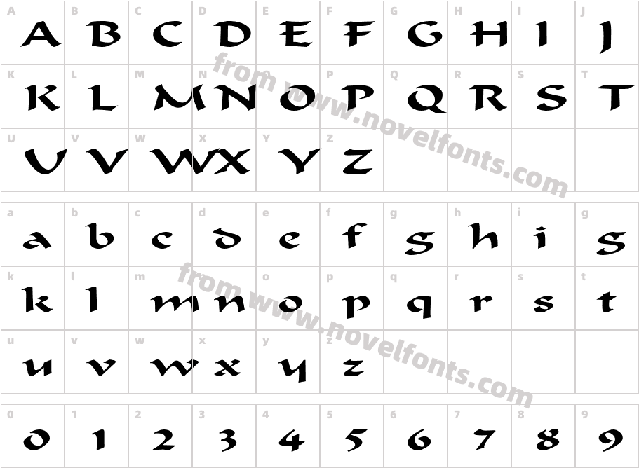 Flat Brush Extended NormalCharacter Map