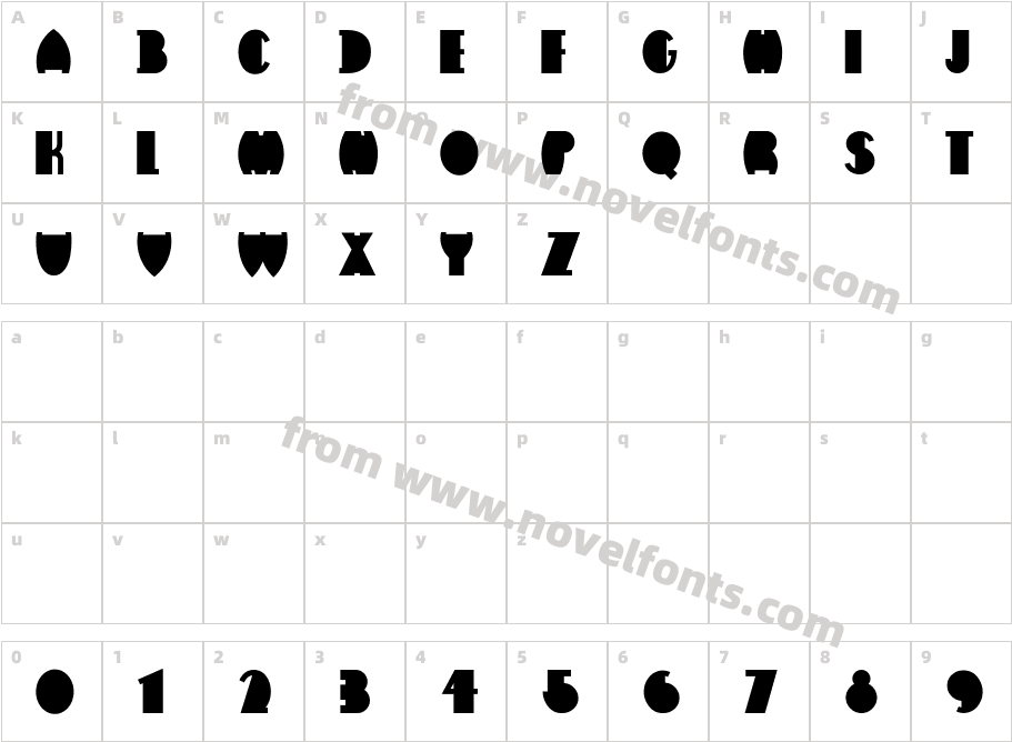 FlatironCharacter Map