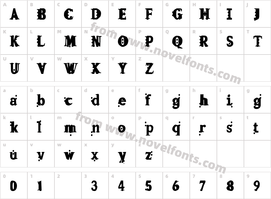 FleckRegularCharacter Map