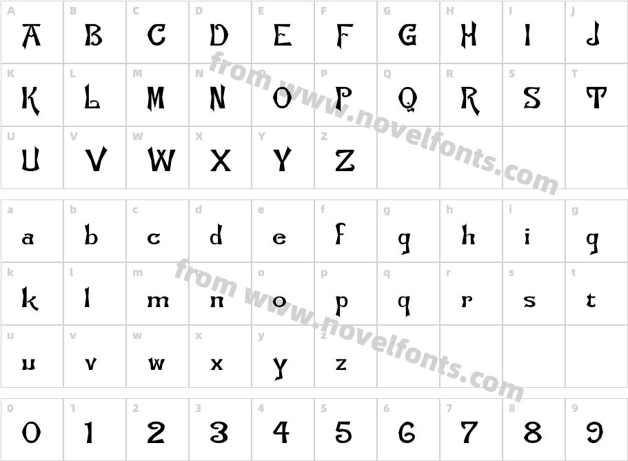 Flemish-Normal WdCharacter Map