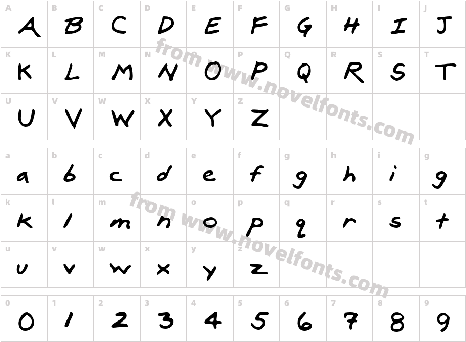 FletchersHand-PlainCharacter Map