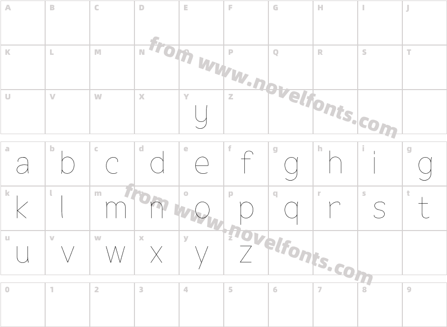 FlexDisplay-ThinCharacter Map