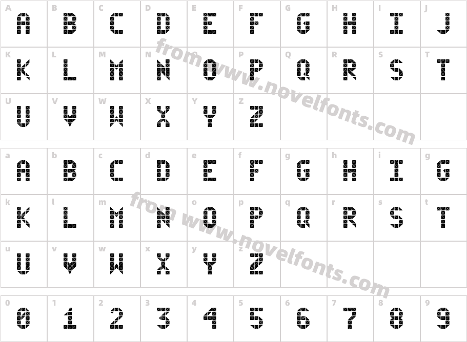 FlickerCharacter Map