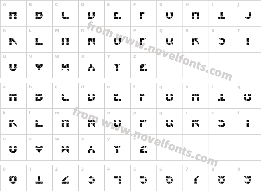 Flicker03Character Map